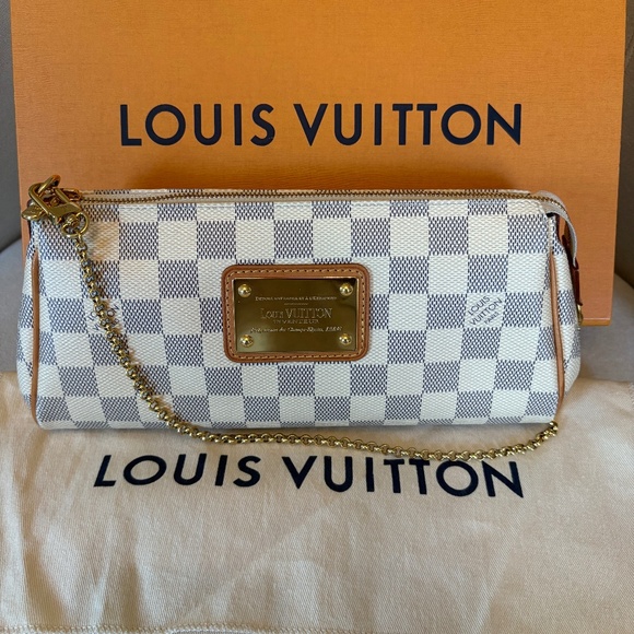 Louis Vuitton Damier Azur Eva Clutch--DISCONTINUED! - Picture 1 of 10
